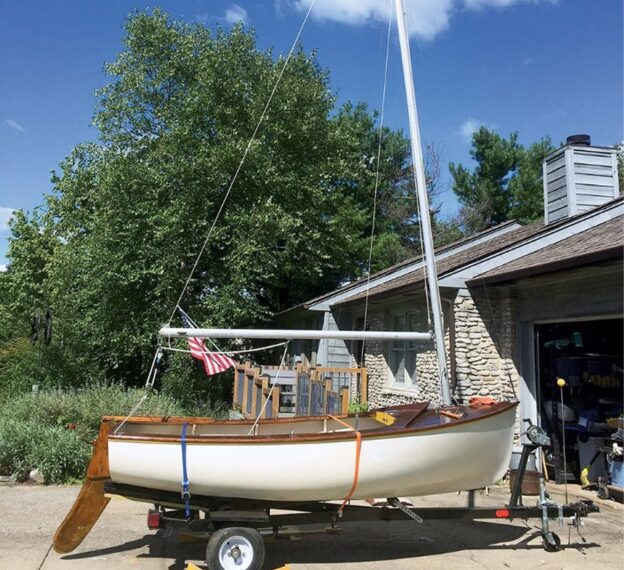 sailboat on trailer