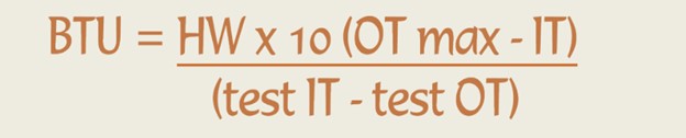 BTU formula