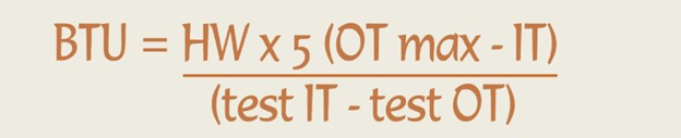 BTU formula