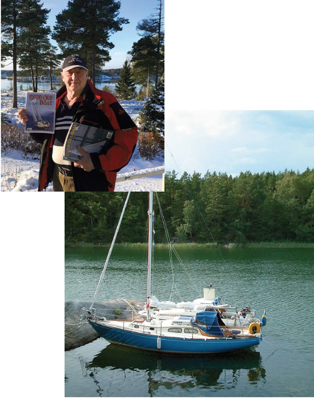 Bryan Oates and a Tripp Lentsch 29 sailboat