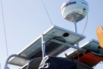 solar panels on bimini