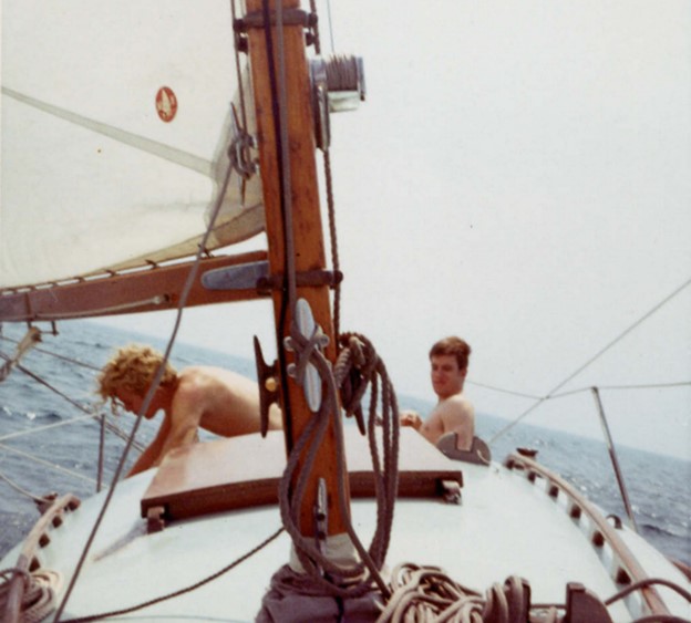 people on a sailboat