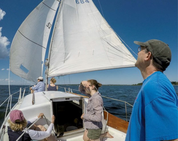 people on sailboat