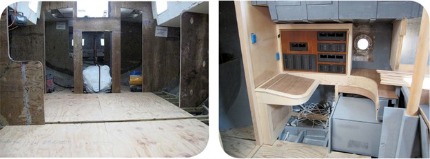 boat interior under construction