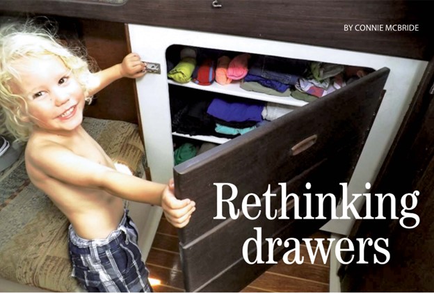 child with opening his closet