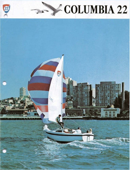 Columbia 22 sailboat