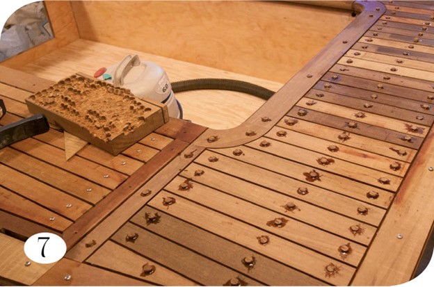 boat deck under construction