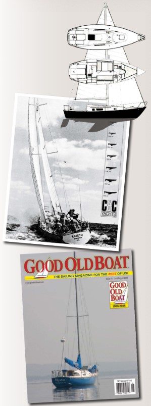 photo of a boat and good old boat magazine