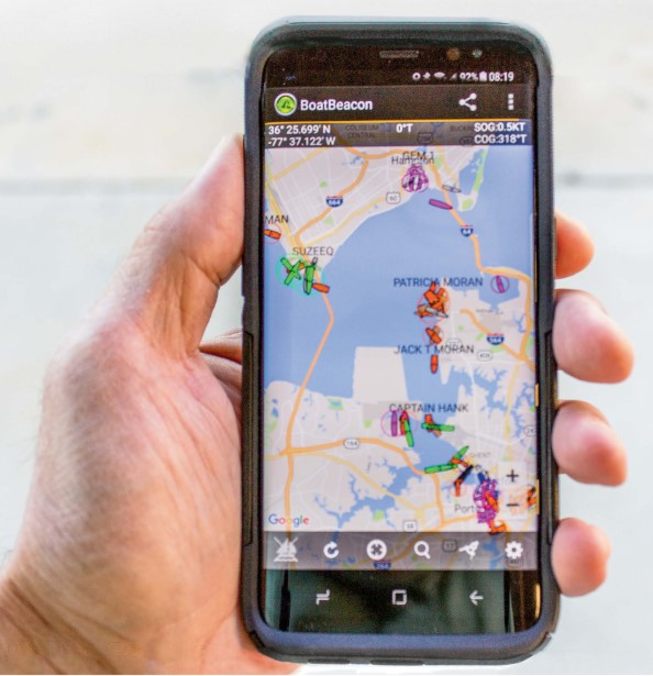 boat beacon main screen