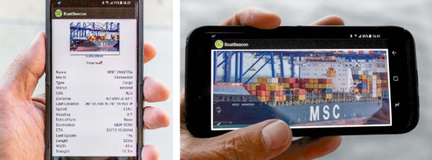 Boat beacon's info screens