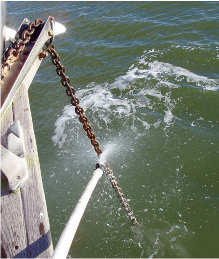 cleaning anchor chain