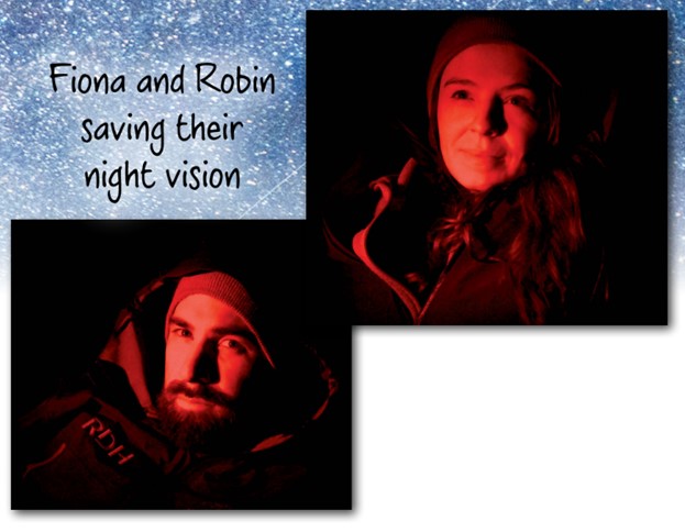 man and woman in night vision
