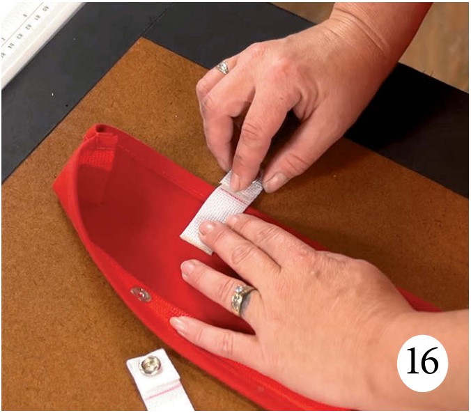 installing webbing with snaps