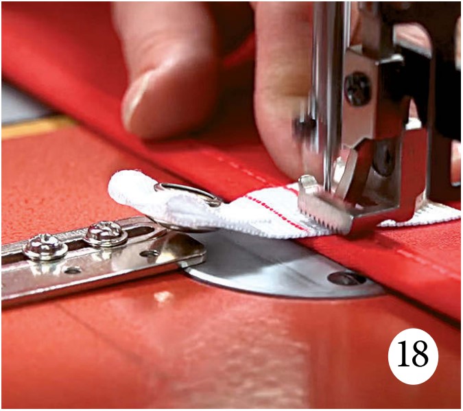 sewing webbing to fabric