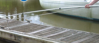 Picture of a boathook in use