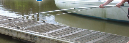 Picture of a boathook in use