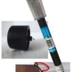 A solar yard light, at top, contributes key components for a darkness-actuated switch for an LED anchor light. An off-the-shelf photo switch mounted on a window can control an incandescent light in the same way, above.