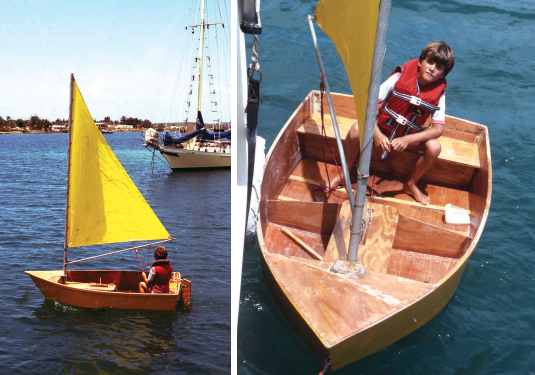 A cheap plywood sailing dinghy built on deck in the lagoon at St. Martin gave Ben the knowledge to manage his own small boat, yet an empty aluminum dinghy could have taken his life in the Bahamas.