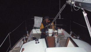 Long days on the water meant much of the sailing took place in darkness.