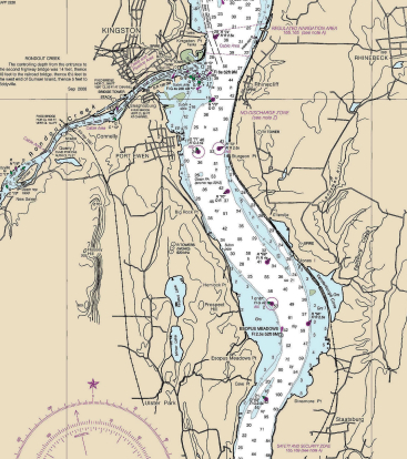 Nautical Chart of Rondout Creek