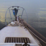 As Matt and Penny, Brian’s volunteer delivery crew, set out early on the morning of day two, the weather on Lake Erie looked ominous.