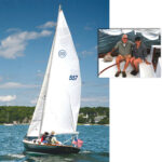 Although they live in New York, Joel and Lynne Schuman, above, keep Ms Lynne G, at left, in Door County, Wisconsin, and sail her there during their summer visits.