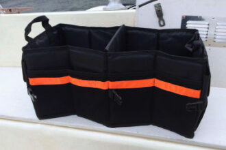 Collapsible and flexible, a car trunk organizer can turn hard-to-reach or awkwardly shaped spaces into orderly stowage for . . . most anything.