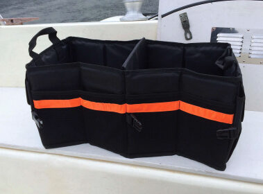 Collapsible and flexible, a car trunk organizer can turn hard-to-reach or awkwardly shaped spaces into orderly stowage for . . . most anything.