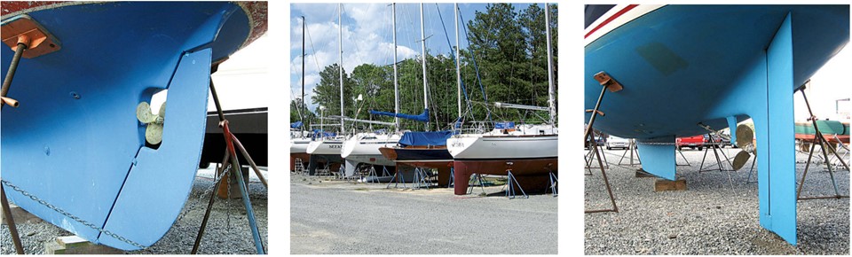 boats in boatyard