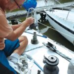 When a winch began to work loose while loaded up with a genoa sheet, Drew had to reinstall it, and learned something about backing plates in the process.