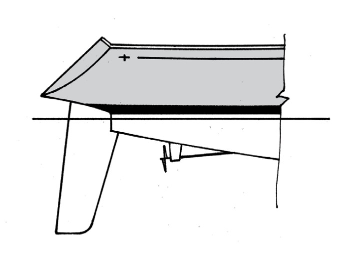 drawing of boat hull