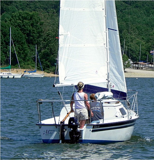 people on a sailboat