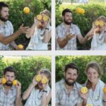 man and woman with fruit