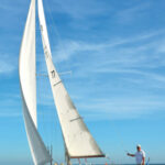 Joy earned her sea time on luxury yachts, used it to qualify for her captain’s license, and charters Hado on Long Island Sound.