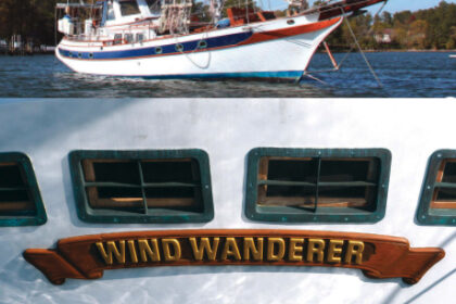Vic and Sandy Hankins bought Wind Wanderer to sail her to their home in Australia. They did that . . . and kept on going . . . but not before completing a lengthy list of improvements.