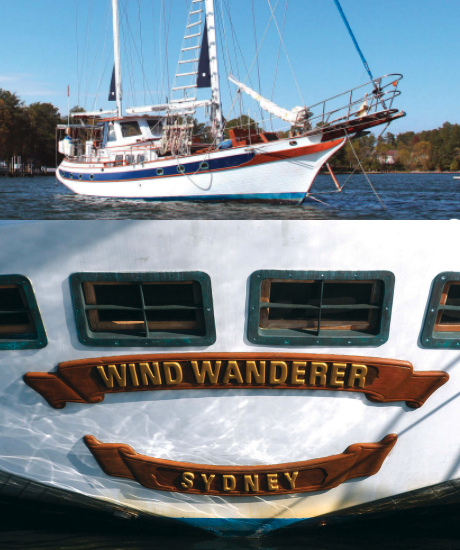 Vic and Sandy Hankins bought Wind Wanderer to sail her to their home in Australia. They did that . . . and kept on going . . . but not before completing a lengthy list of improvements.
