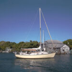 During most of Yellowbird’s restoration, John and Terry kept her at Whidden’s Marina, a remnant of “Old Florida” in Boca Grande. She certainly adds to the picturesque scene.