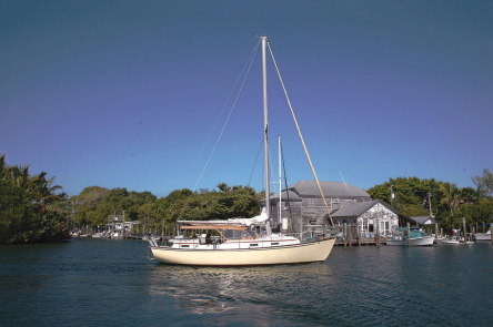 During most of Yellowbird’s restoration, John and Terry kept her at Whidden’s Marina, a remnant of “Old Florida” in Boca Grande. She certainly adds to the picturesque scene.