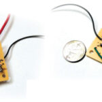 Cliff assembled his relay circuit on a breadboard, at left and above. As well as making a tidy job by holding the components in place, it left his hands free for soldering. The schematic on the facing page shows the whole circuit.