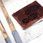 Picture or a doormat on a boat