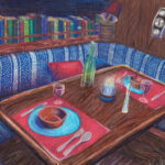 Painting of boat interior