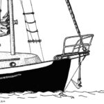 This anchor has been cleared and is ready to drop the moment the boat is in position. It’s also high enough out of the water to not be swept into the hull.