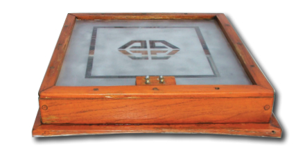Zora and David’s logo is sand-blasted onto a Lexan panel for a translucent forward hatch,