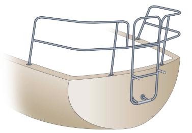 Transom ladder