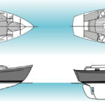 Diagram of two differing Chris-Craft 35s