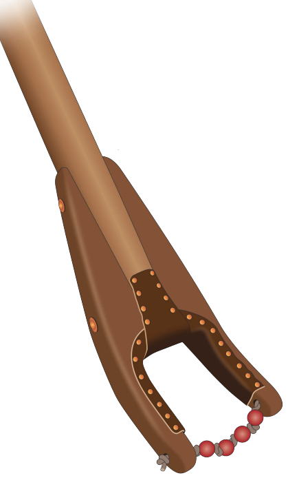 A parrel is a set of wooden or plastic beads threaded onto a line, and used to allow a sail or yard to be attached to a mast and slide up and down with little friction. A knot between each bead ensures that all the beads will not be lost if the line should break.