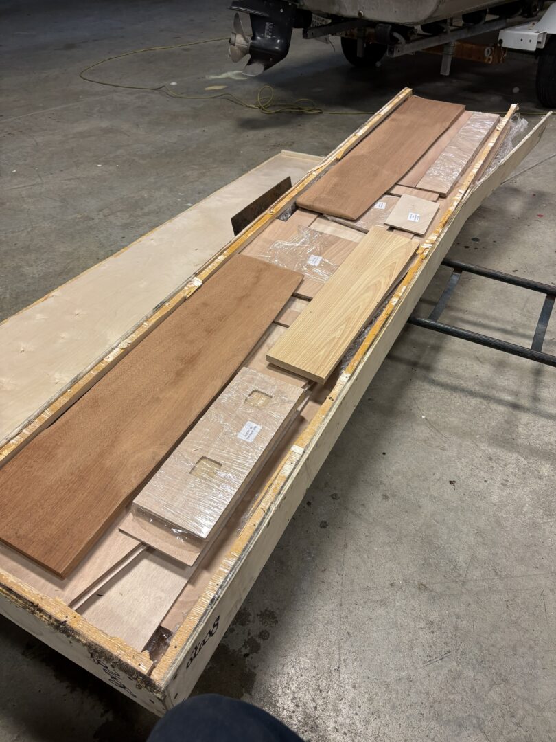 The kit package with the plywood cover removed.