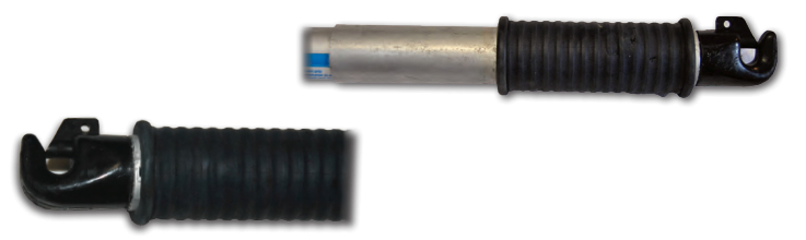 David took a standard West Marine boathook and extended it with a 6-inch length of aluminum tubing, above. (The fasteners are under the rubber grip.) He epoxied a Forespar Lexan snap-on mast hook into the end of the tubing.