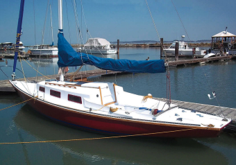 Ramona has the appearance of a boat from an era when grace and good manners under sail trumped creature comforts for the crew.