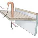 Illustration of a through deck gooseneck